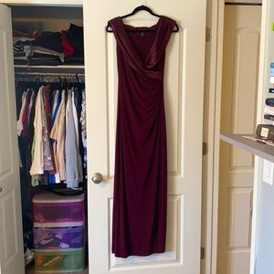 Ralph Lauren Size 6 Burgundy Formal Dress